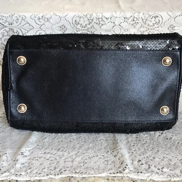 Michael Kors Black Sequin Tote Bag - Picture 7 of 8